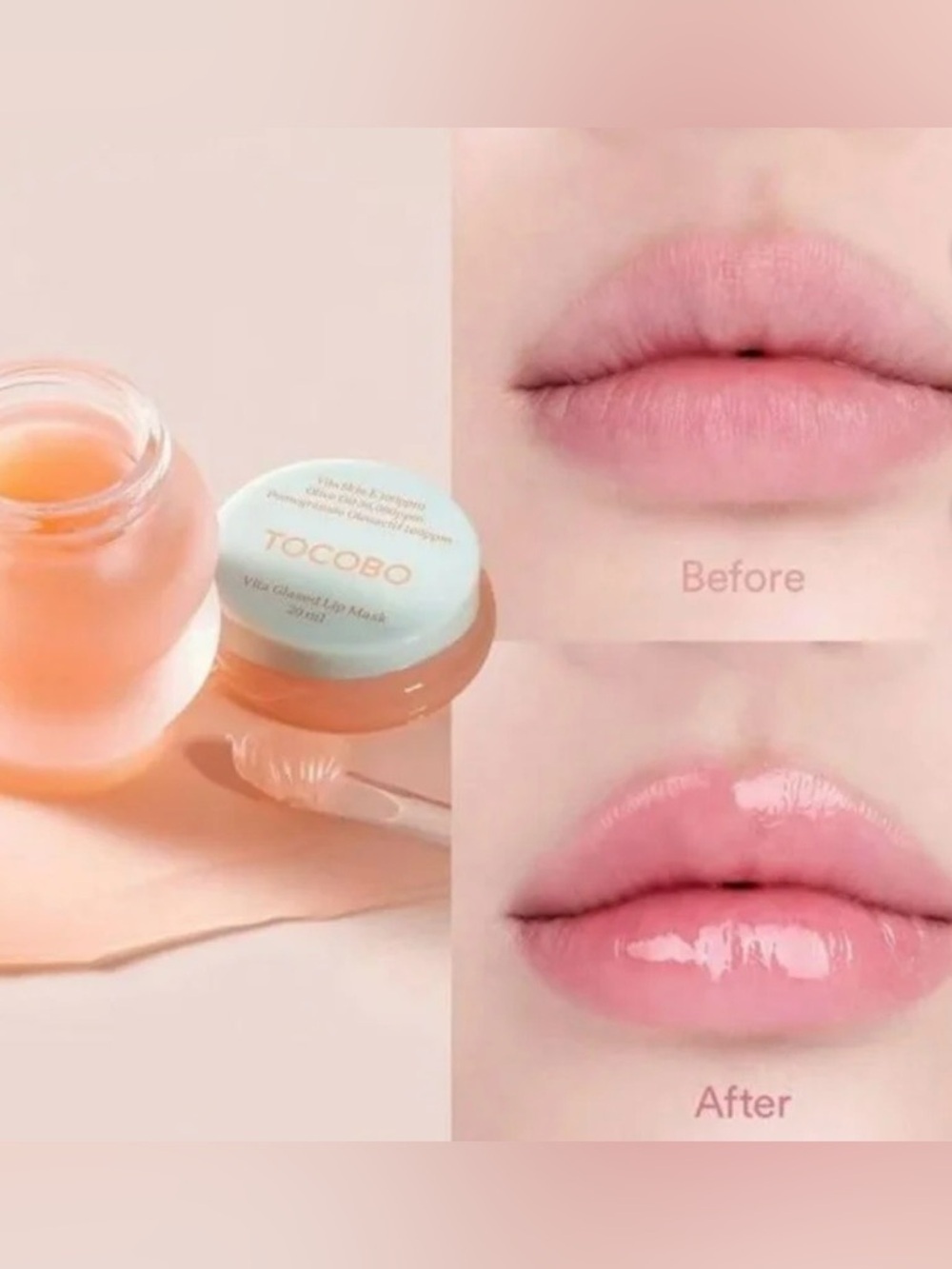 TOCOBO Vita Glazed Lip Mask 20ml - New In Box K-Beauty Vegan Overnight Treatment - Picture 6 of 7